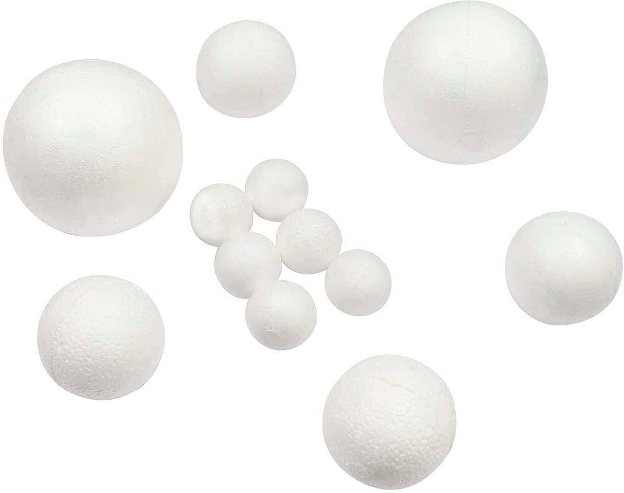     			ASIAN HOBBY CRAFTS Spherical Craft Foam Balls for Solar System Making (Multi Size)