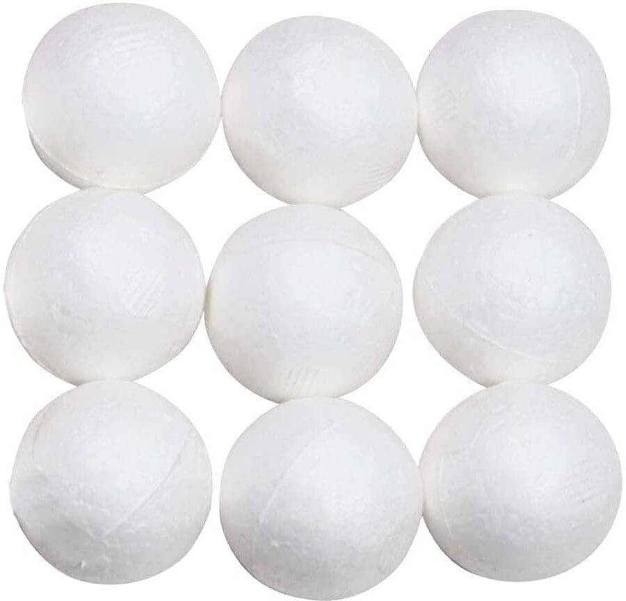     			ASIAN HOBBY CRAFTS Spherical Foam Balls for Decoration and Kids Craft Making (2.5 Inch Pack of 9)