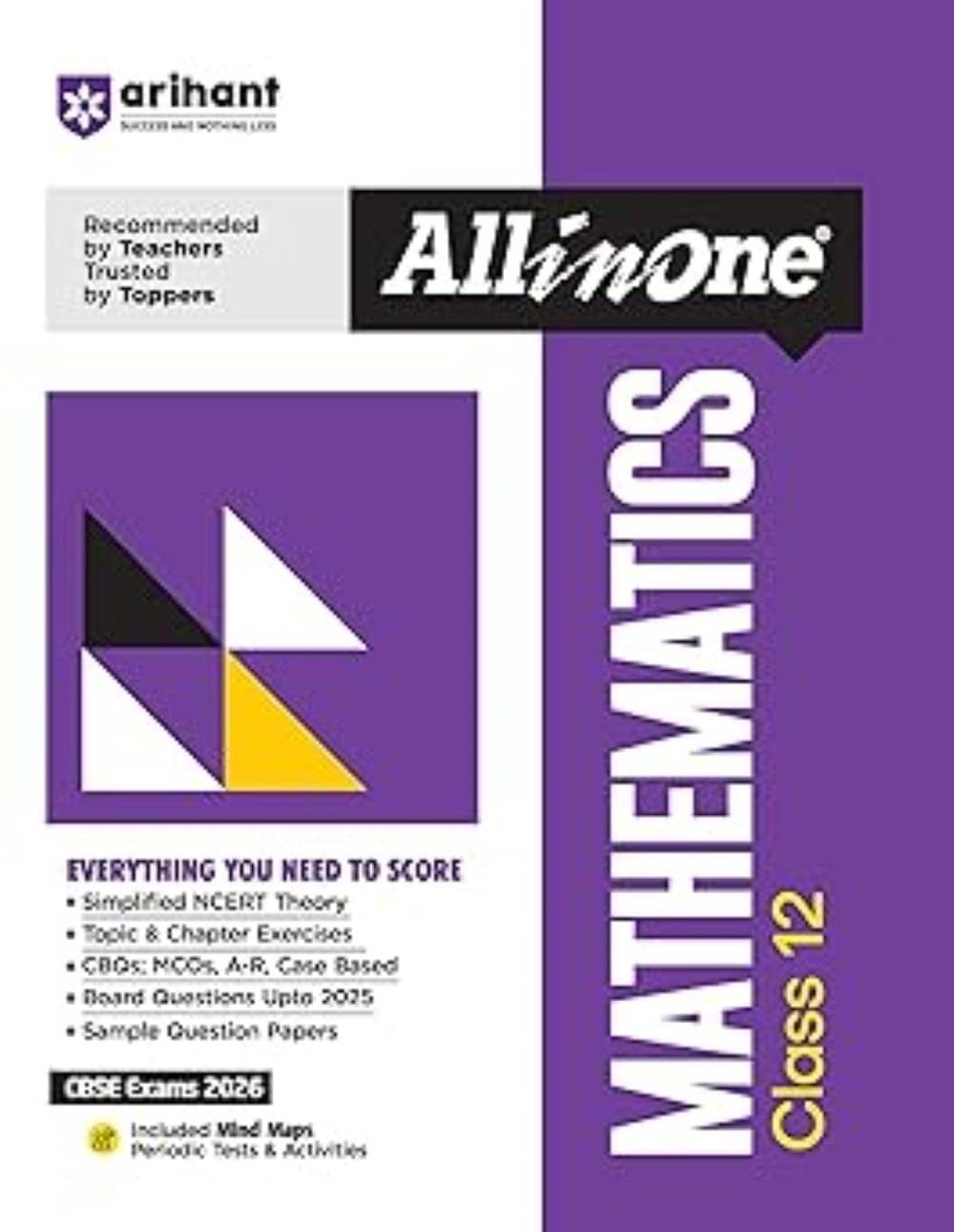    			Arihant All in One Mathematics Class 12 for CBSE Exams 2025-26