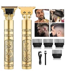 Beard Trimmer ; Hair Clipper ; Body Trimmer Trimmer Gold Cordless Beard Trimmer With 120 minutes Runtime
