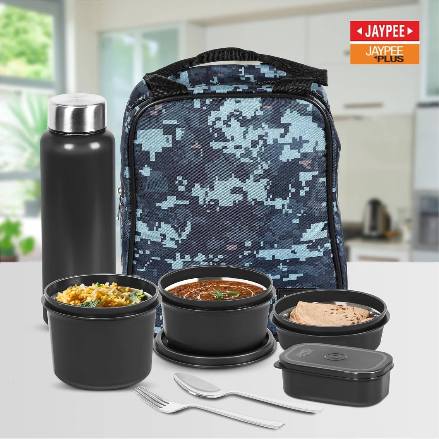 Jaypeeplus Pro Lunch Combo Polypropylene Lunch Box 4 - Container ( Pack of 1 ) Jaypeeplus Pro Lunch Combo Polypropylene Lunch Box 4 - Container ( Pack of 1 )