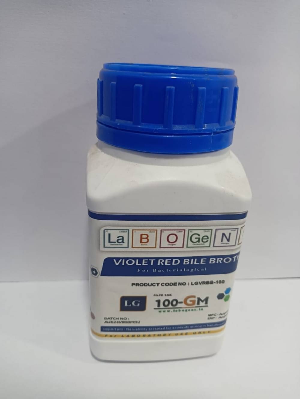     			LABOGENS VIOLET RED BILE BROTH 100GM