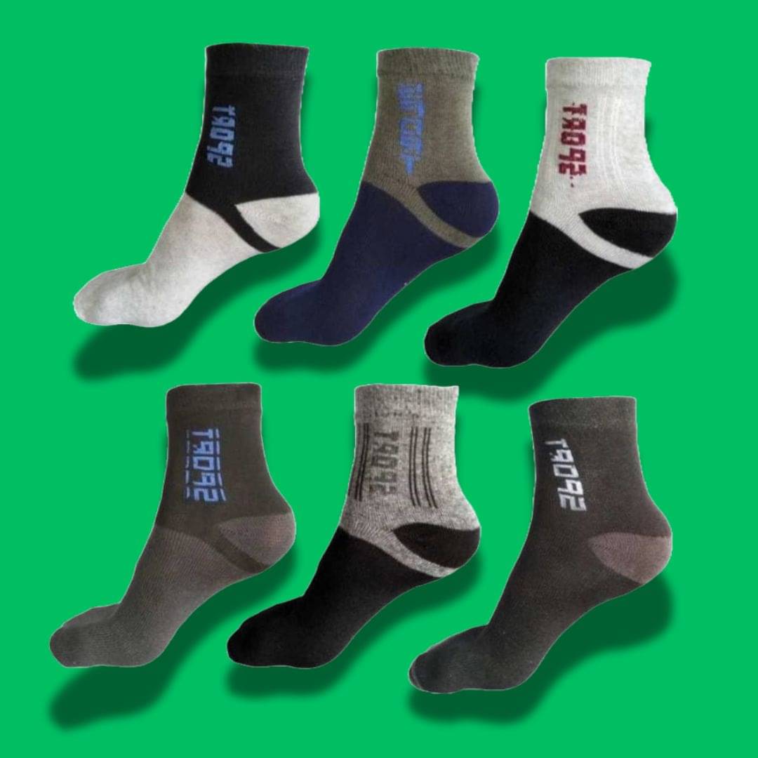     			MJE Pack of 6 Men's Cotton Blend Ankle Length Socks ( Multicolor )