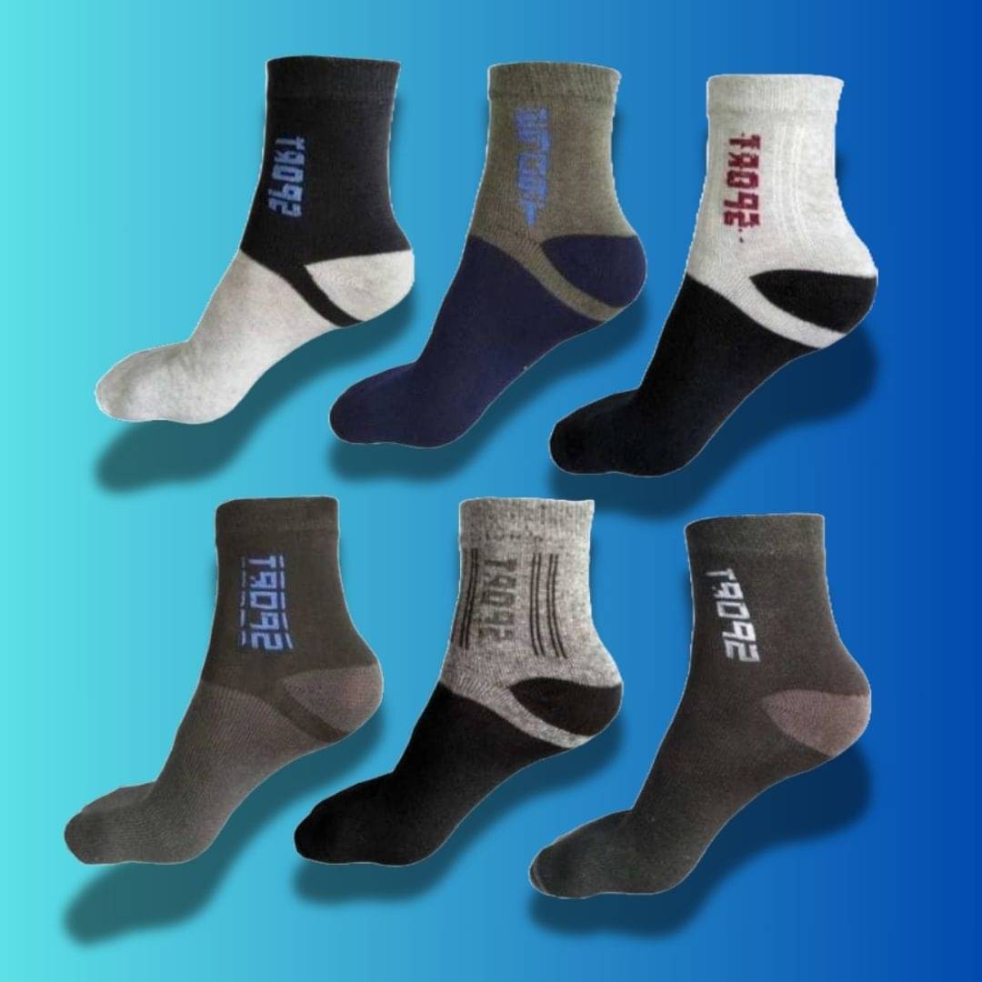     			MJE Pack of 6 Men's Cotton Blend Ankle Length Socks ( Multicolor )