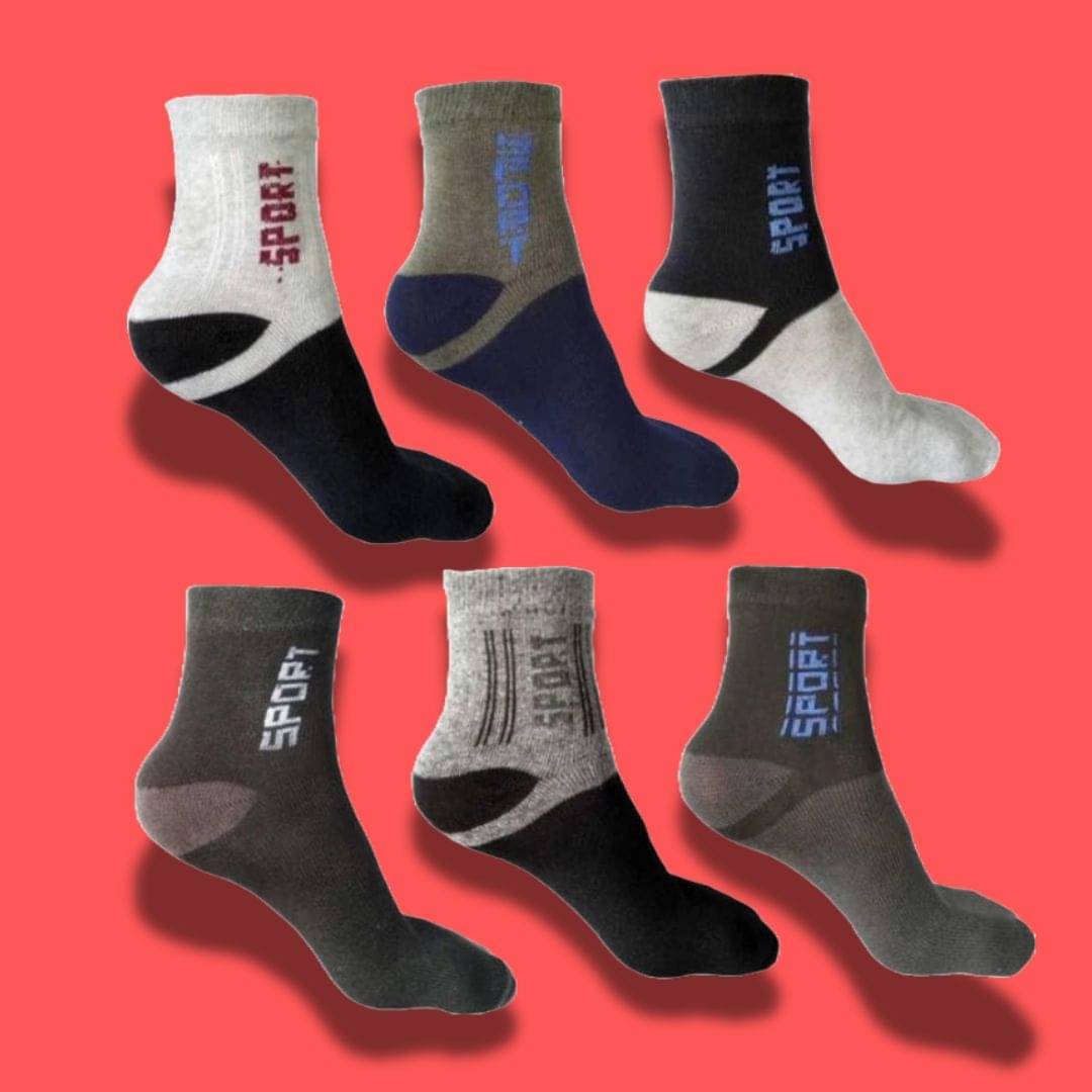     			MJE Pack of 6 Men's Cotton Blend Ankle Length Socks ( Multicolor )