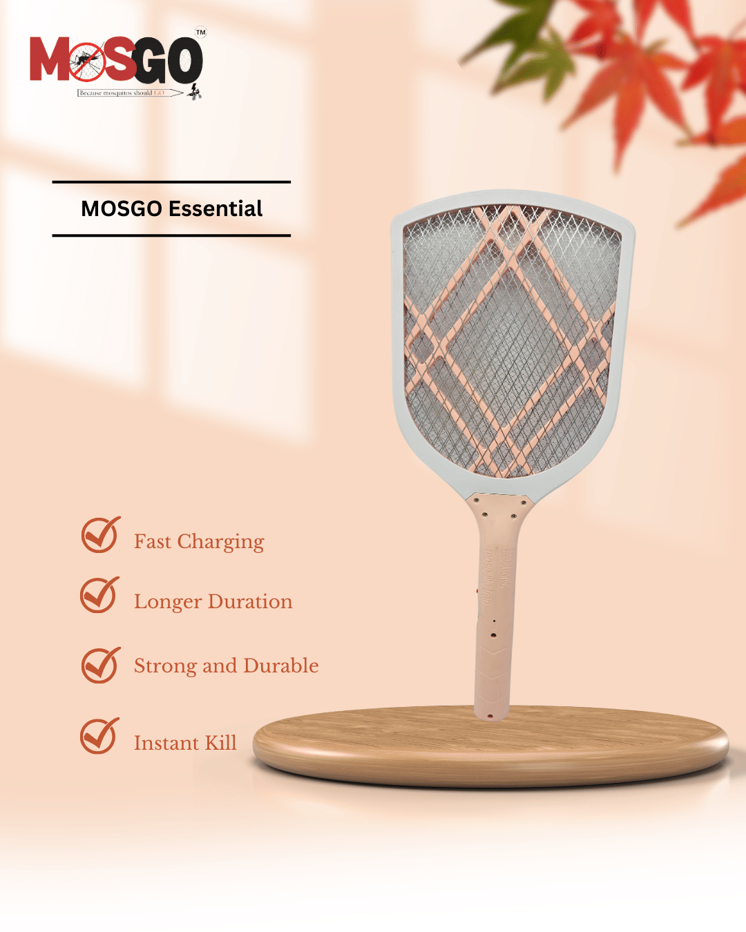     			MOSGO ESSENTIAL MOSQUITO RACKET