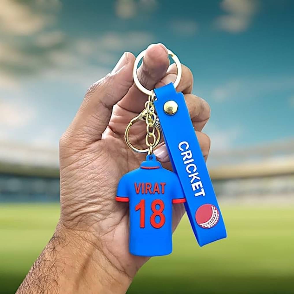     			Virat Kohli Jersey No. 18 Silicone Keychain