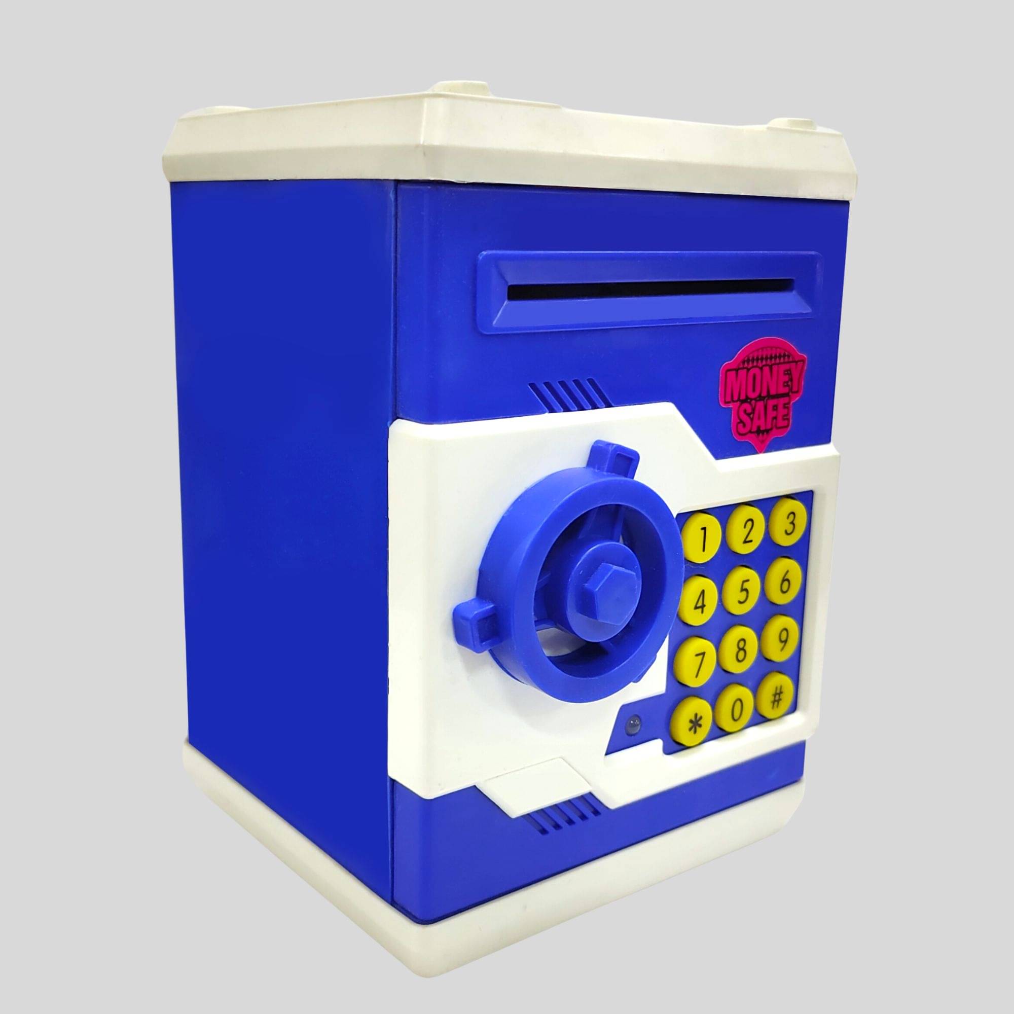     			RAINBOW RIDERS ATM Piggy Bank for Kids with Password Lock Electronic Money Safe for Boys Girls and Men Plastic Box for Savings Return Gifts Fun Toy with Secure Lock