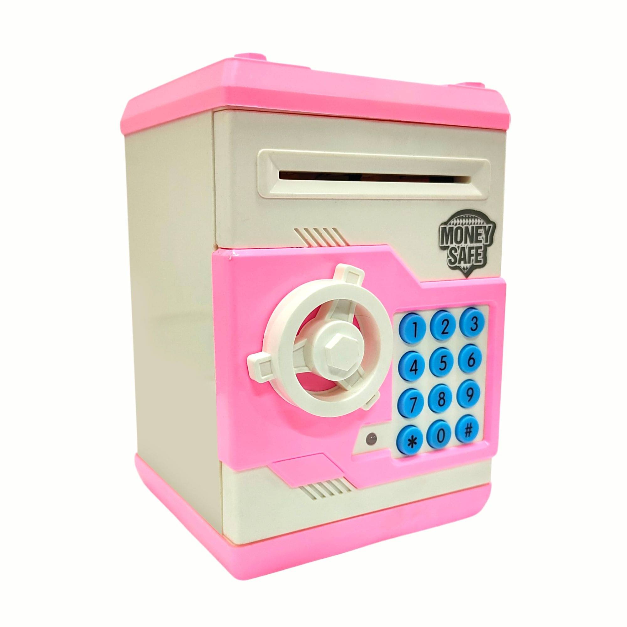     			RAINBOW RIDERS ATM Piggy Bank for Kids with Password Lock Electronic Money Safe for Boys Girls and Men Plastic Box for Savings Return Gifts Fun Toy with Secure Lock