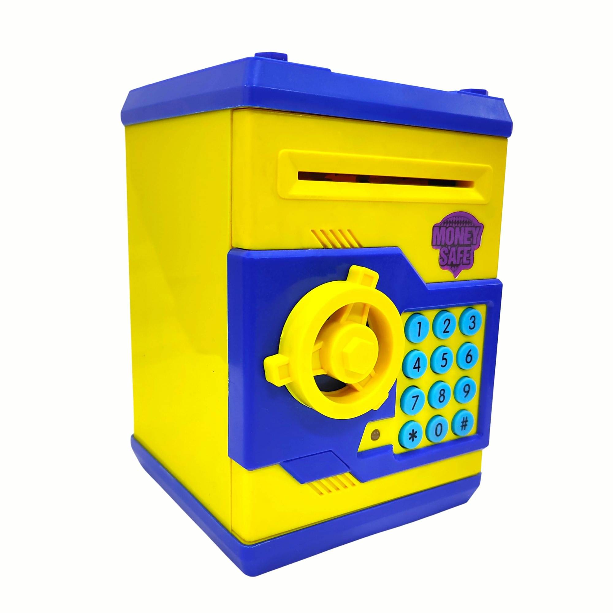     			RAINBOW RIDERS ATM Piggy Bank for Kids with Password Lock Electronic Money Safe for Boys Girls and Men Plastic Box for Savings Return Gifts Fun Toy with Secure Lock