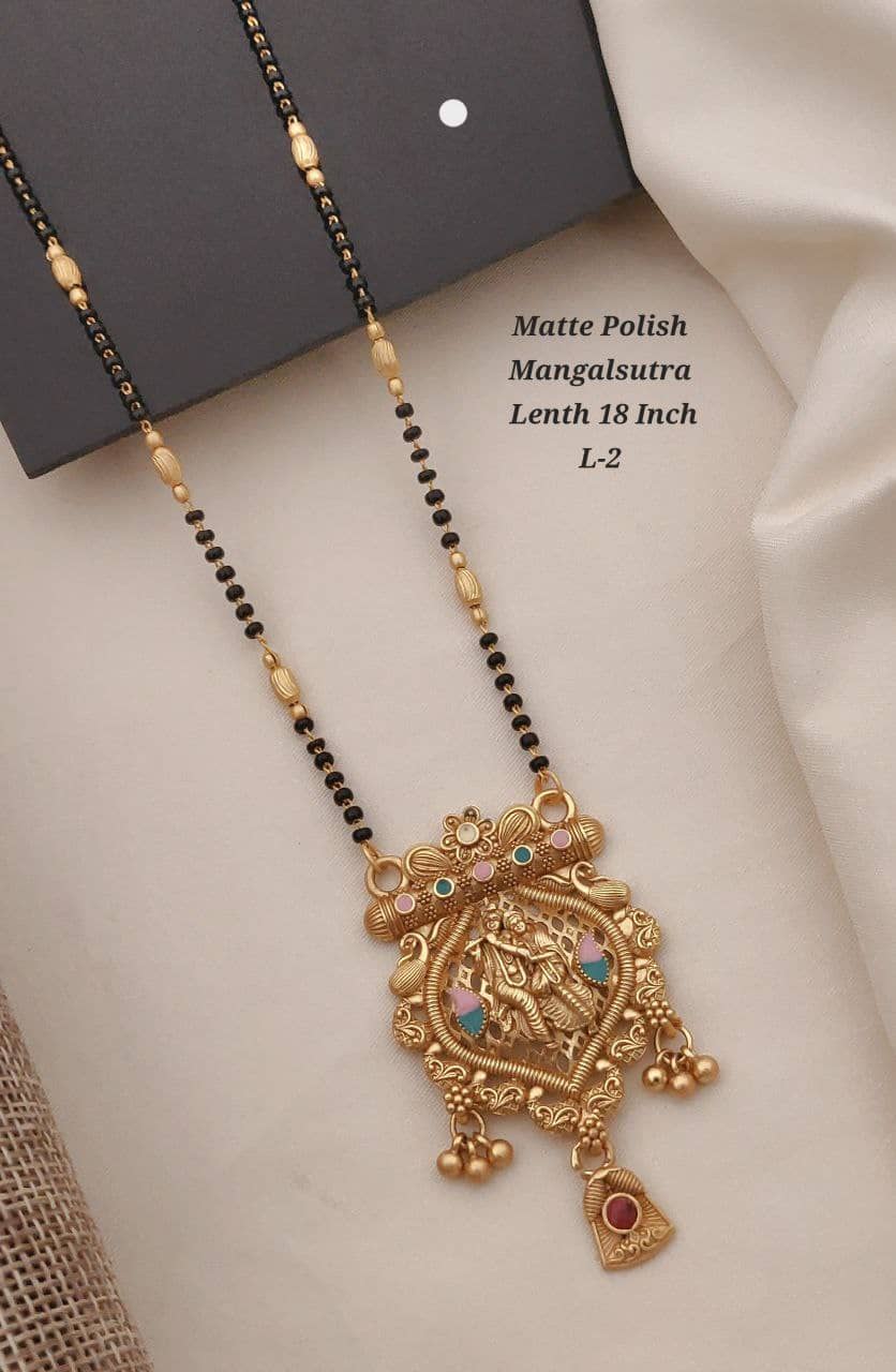 Shivay Fashion Golden Mangalsutra ( Pack of 1 )