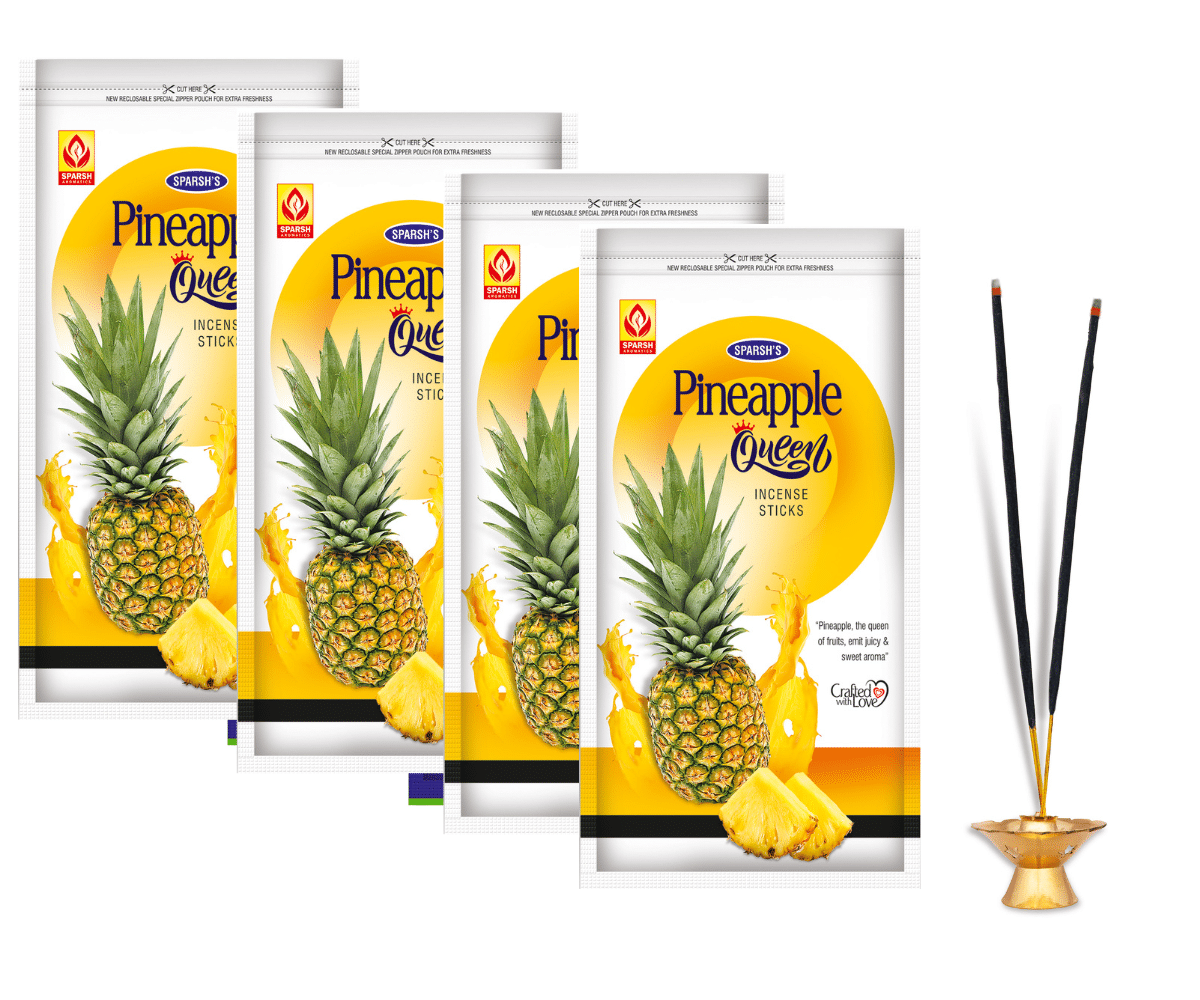     			Sparsh Aromatics Incense Stick Pineapple 110 gm ( Pack of 4 )