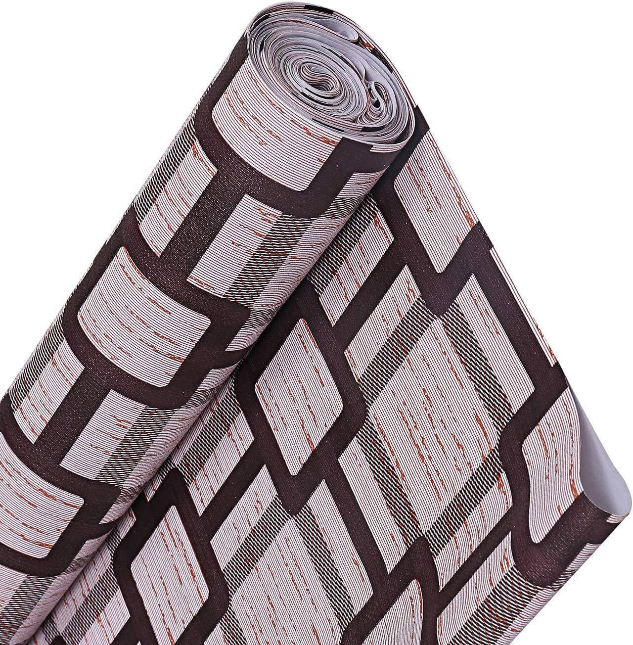 mopak decor Polyester Big Checks Fridge Mat & Cover ( 500 45 ) Pack of 1 - Brown mopak decor Polyester Big Checks Fridge Mat & Cover ( 500 45 ) Pack of 1 - Brown