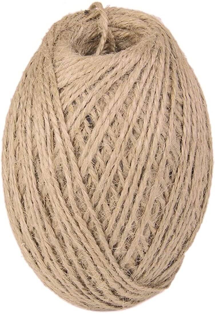     			ASIAN HOBBY CRAFTS Jute Thread Twine Cord,: Natural: (Thick: 2mm, Length: 25m)
