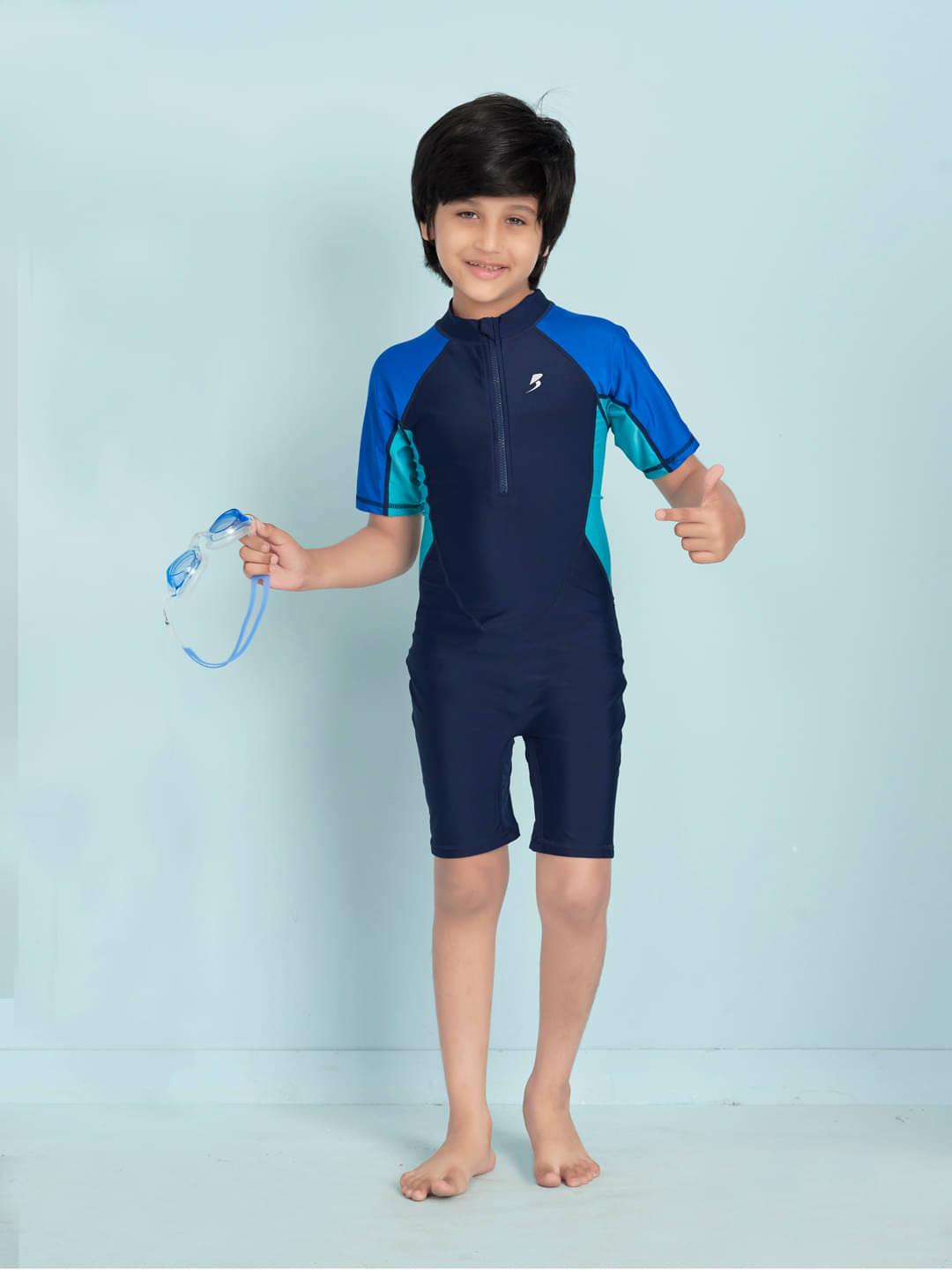     			Aarika Boys Swimming Suit Sets ( Pack of 1 , Blue )
