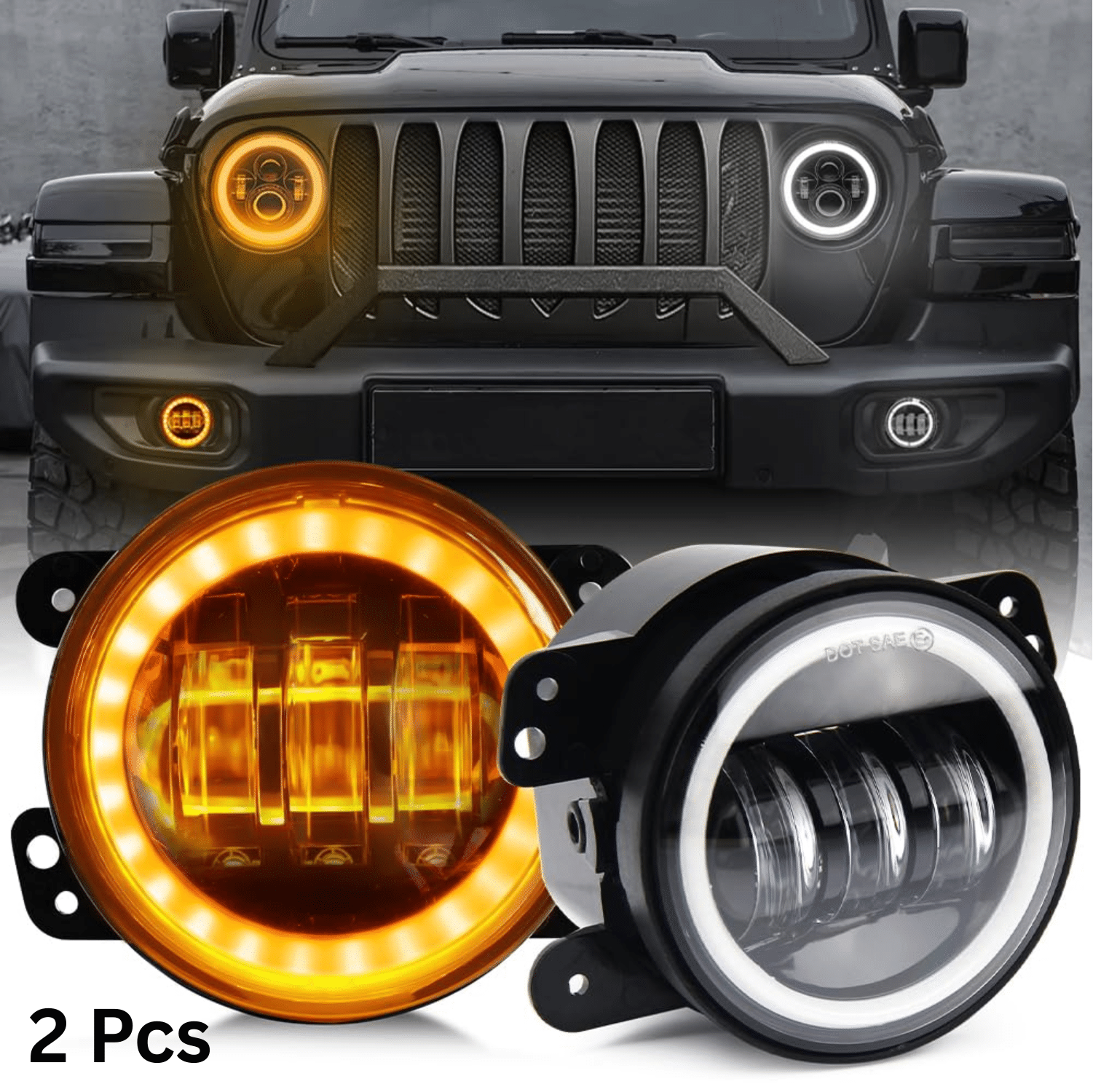 Aksmit 4 INCH LED FOG LAMPS LIGHTS (-2PC) 60 (Watt) UNIVERSAL FOR ALL CAR Adjustable Beam With 60W Cree LED (With DRL & Turn Indicator. Aksmit 4 INCH LED FOG LAMPS LIGHTS (-2PC) 60 (Watt) UNIVERSAL FOR ALL CAR Adjustable Beam With 60W Cree LED (With DRL & Turn Indicator.