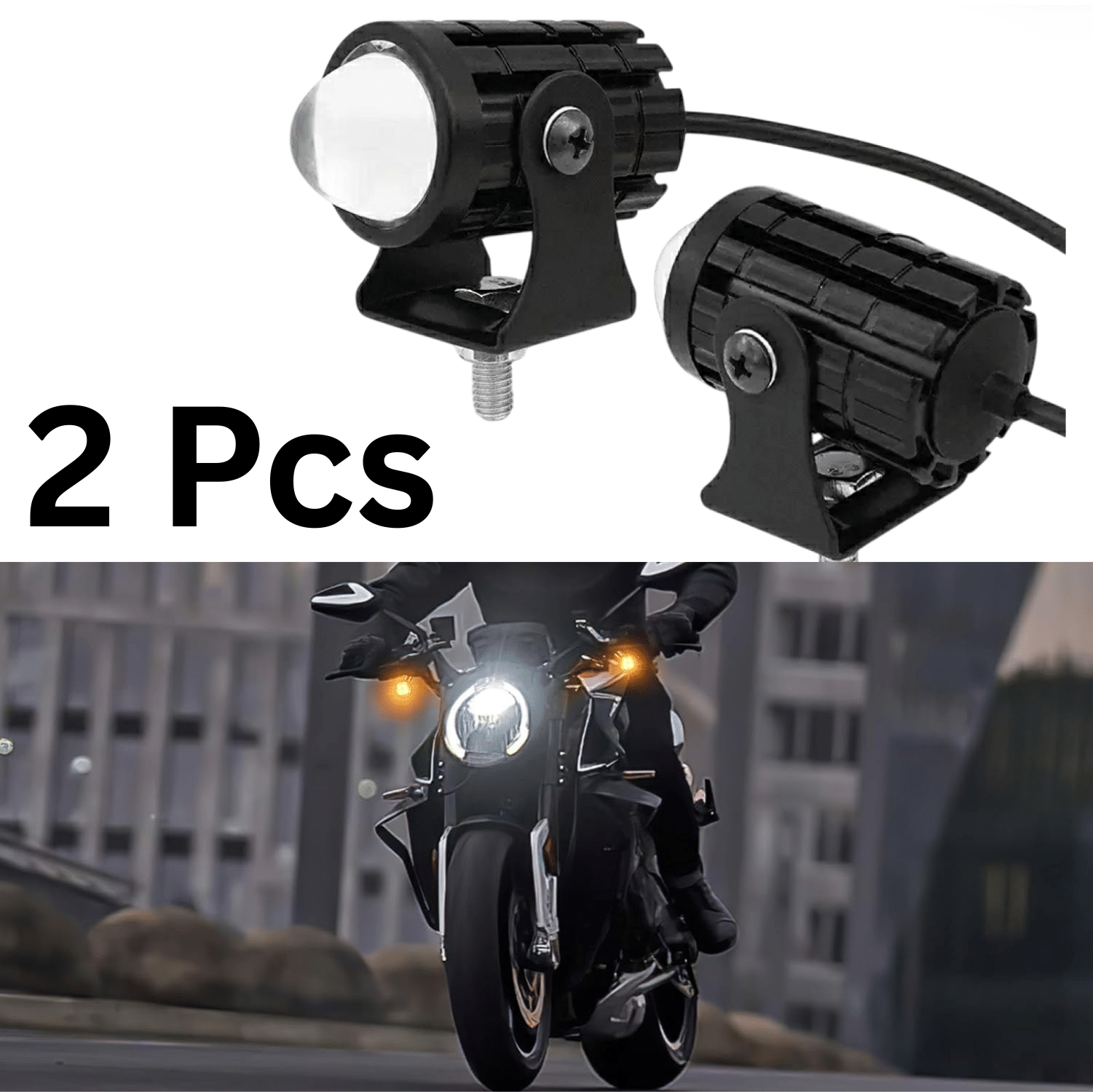 Aksmit (Set of 2 Pcs) Mini Driving Fog Light Lamp Projector Lens Led Spotlight Dual Color Led Light System For Motorcycle, Bikes& Scooters (12V,30W),Black Aksmit (Set of 2 Pcs) Mini Driving Fog Light Lamp Projector Lens Led Spotlight Dual Color Led Light System For Motorcycle, Bikes& Scooters (12V,30W),Black