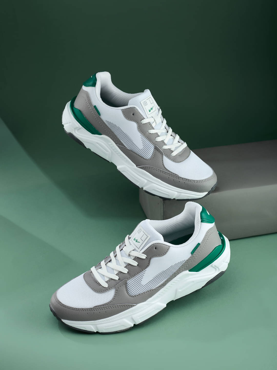     			Campus POD White Men's Sneakers