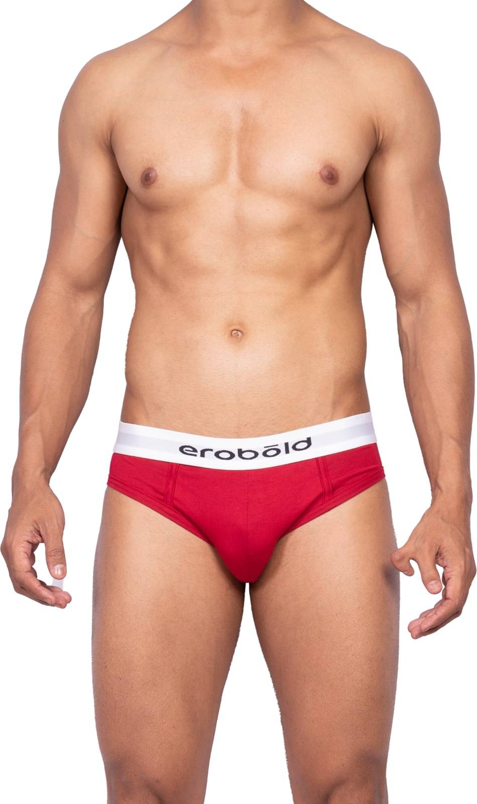 EROBOLD Pack of 1 Modal Briefs For Men's ( Maroon ) EROBOLD Pack of 1 Modal Briefs For Men's ( Maroon )