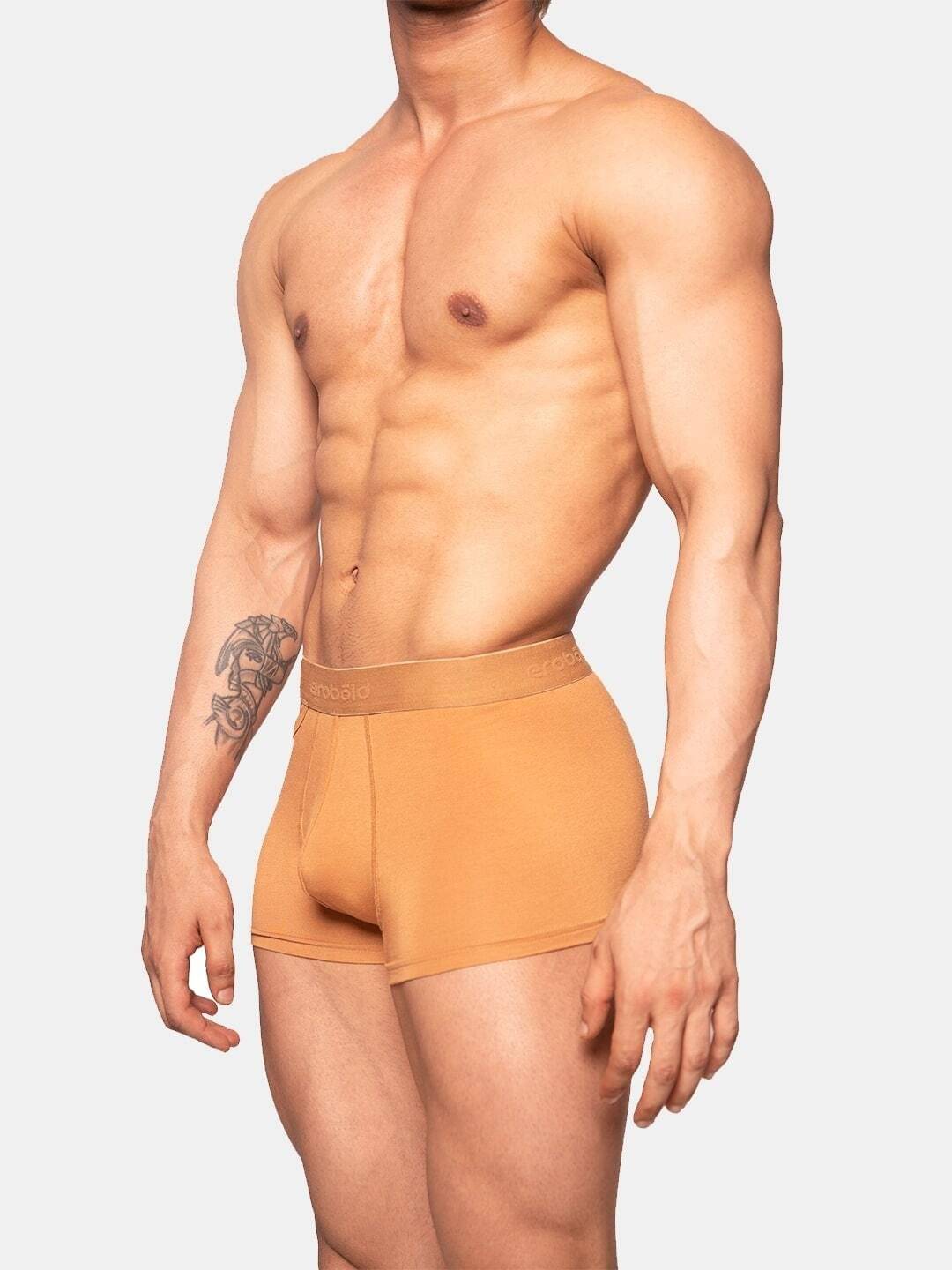 EROBOLD Pack of 1 Modal Trunks For Men's ( Brown )     			EROBOLD Pack of 1 Modal Trunks For Men's ( Brown )
