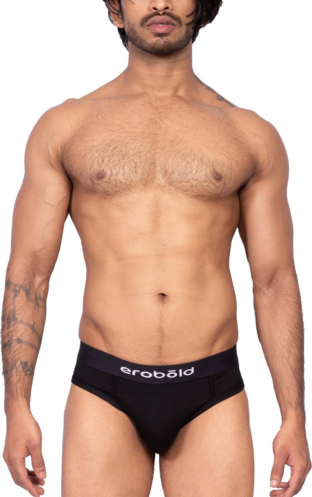     			EROBOLD Pack of 1 Modal Briefs For Men's ( Black )