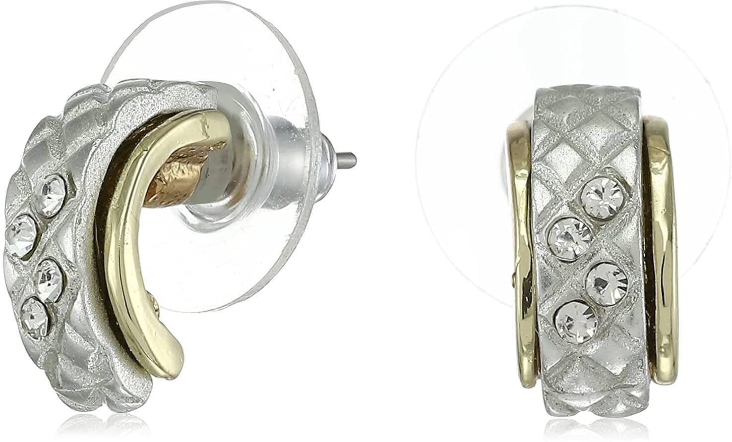     			Estele Golden Huggies Earrings ( Pack of 1 )