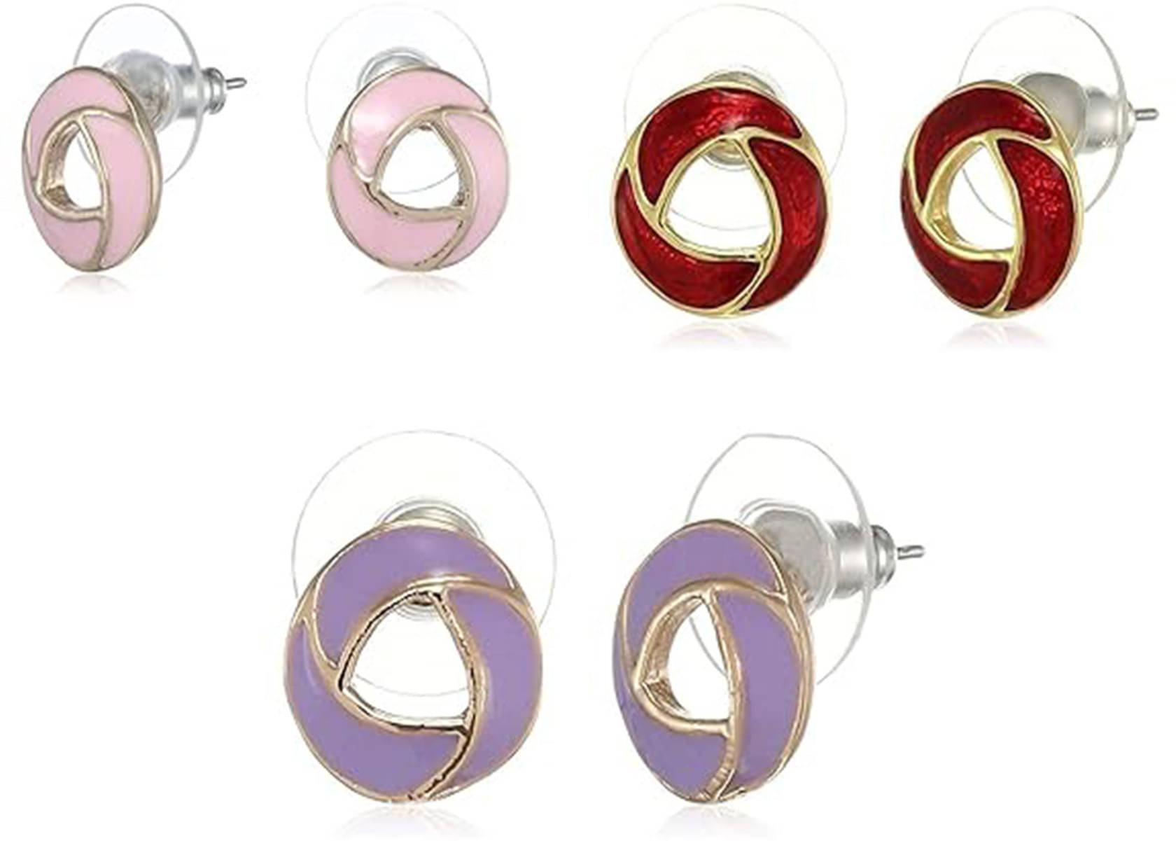     			Estele Golden Stud Earrings ( Pack of 1 )