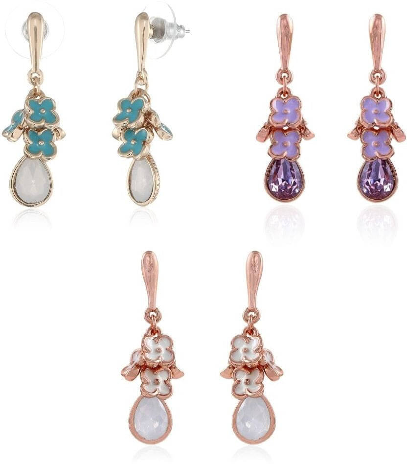     			Estele Multi Color Danglers Earrings ( Pack of 1 )