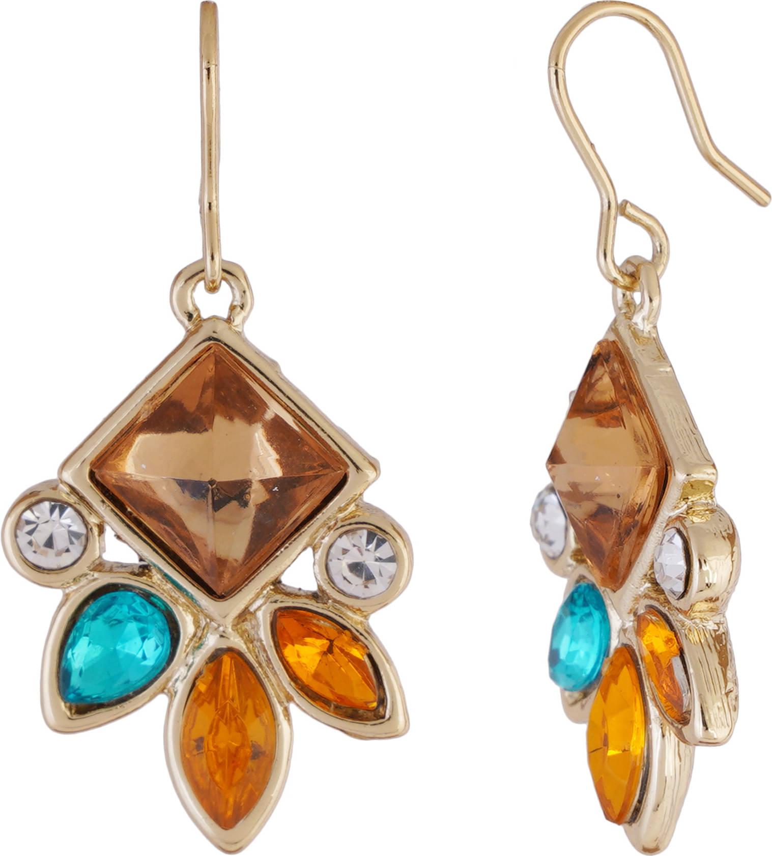     			Estele Multi Color Danglers Earrings ( Pack of 1 )