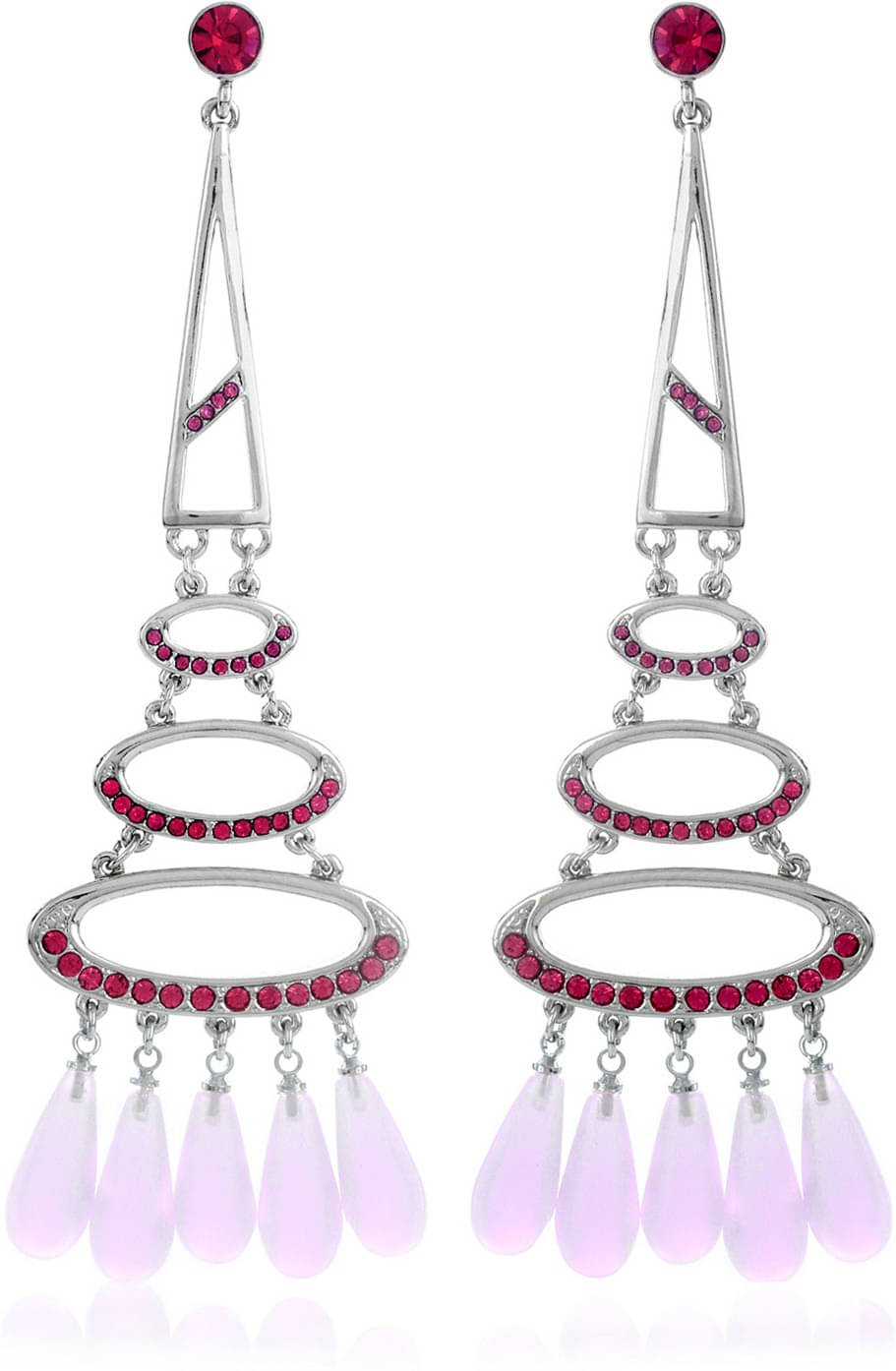     			Estele Multi Color Danglers Earrings ( Pack of 1 )
