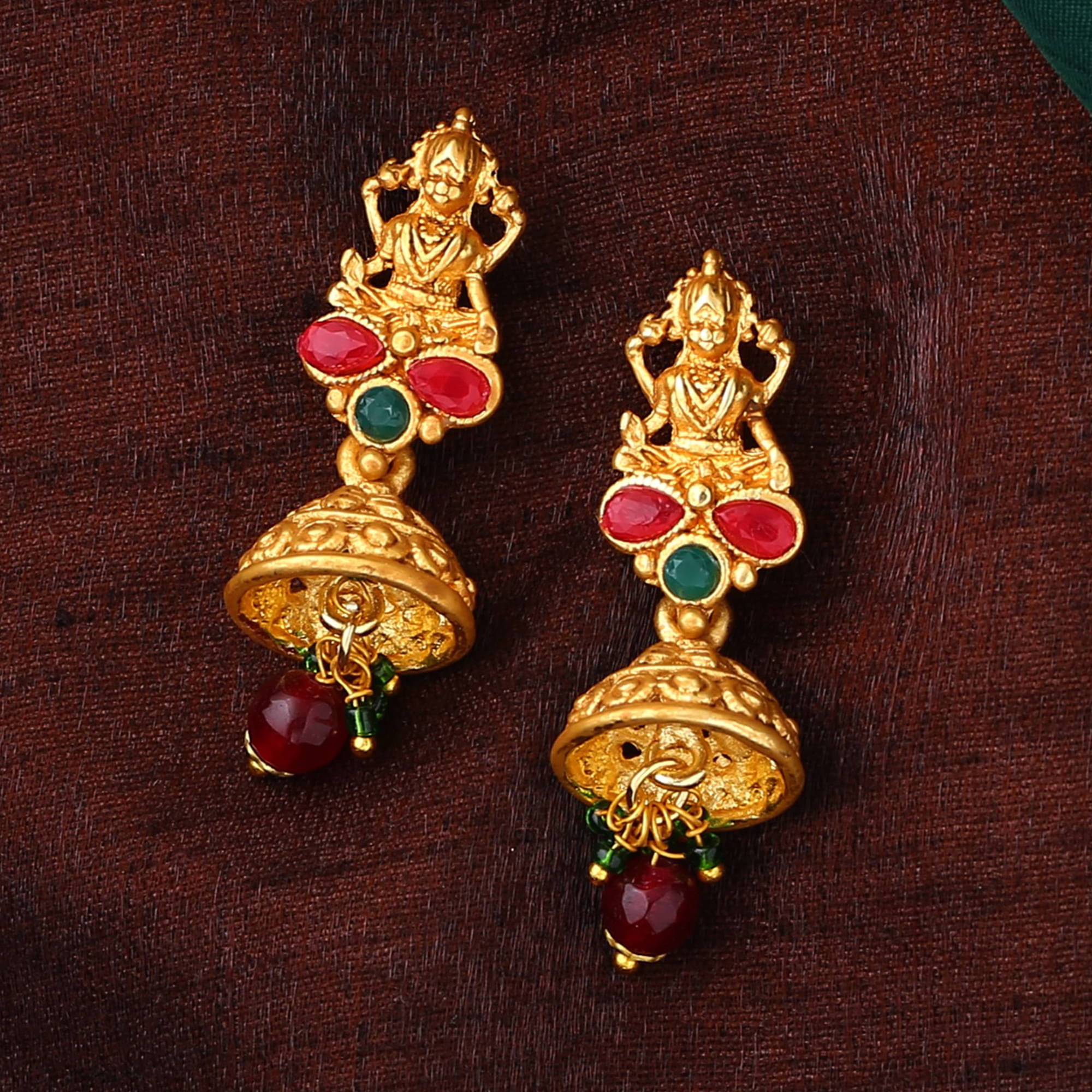     			Estele Multi Color Danglers Earrings ( Pack of 1 )