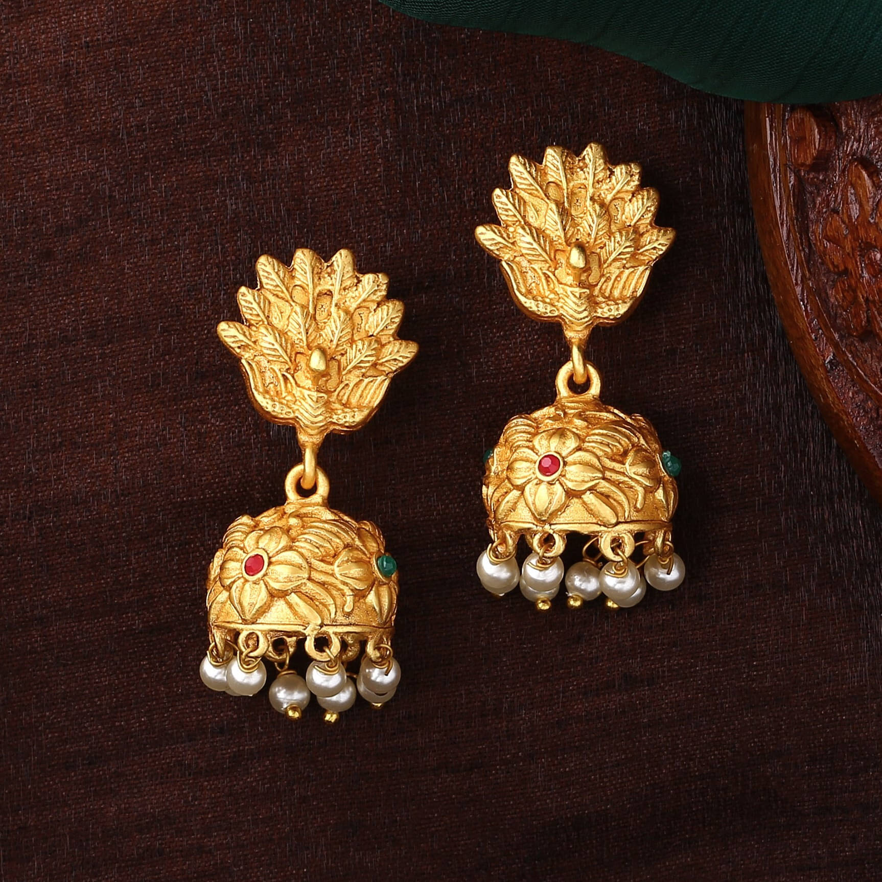     			Estele Multi Color Jhumki Earrings ( Pack of 1 )