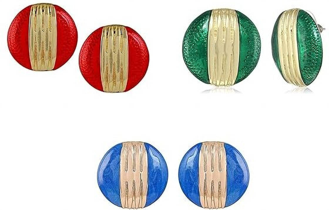     			Estele Multi Color Stud Earrings ( Pack of 1 )