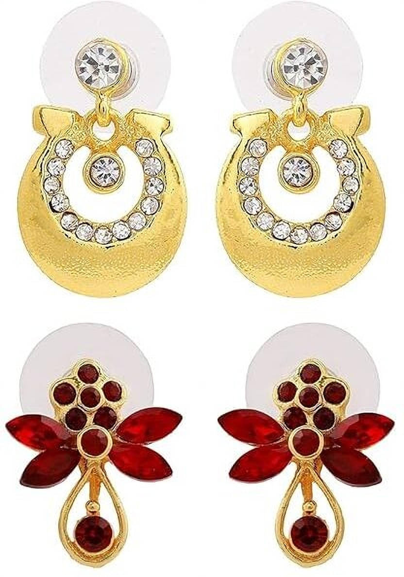    			Estele Multi Color Stud Earrings ( Pack of 1 )