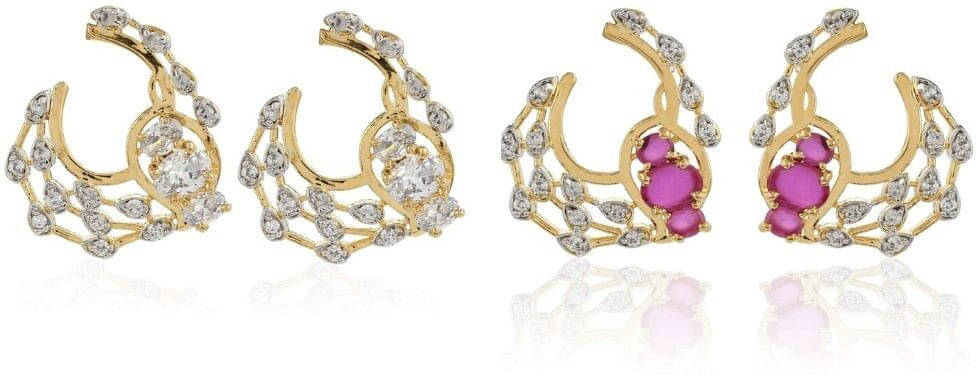     			Estele Multi Color Stud Earrings ( Pack of 1 )