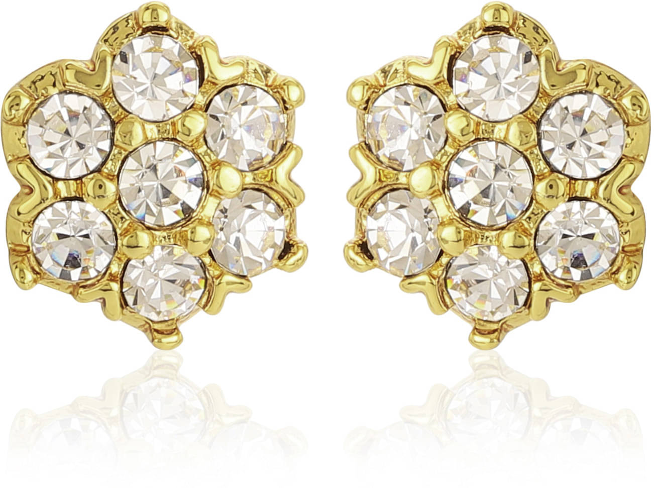     			Estele White Stud Earrings ( Pack of 1 )