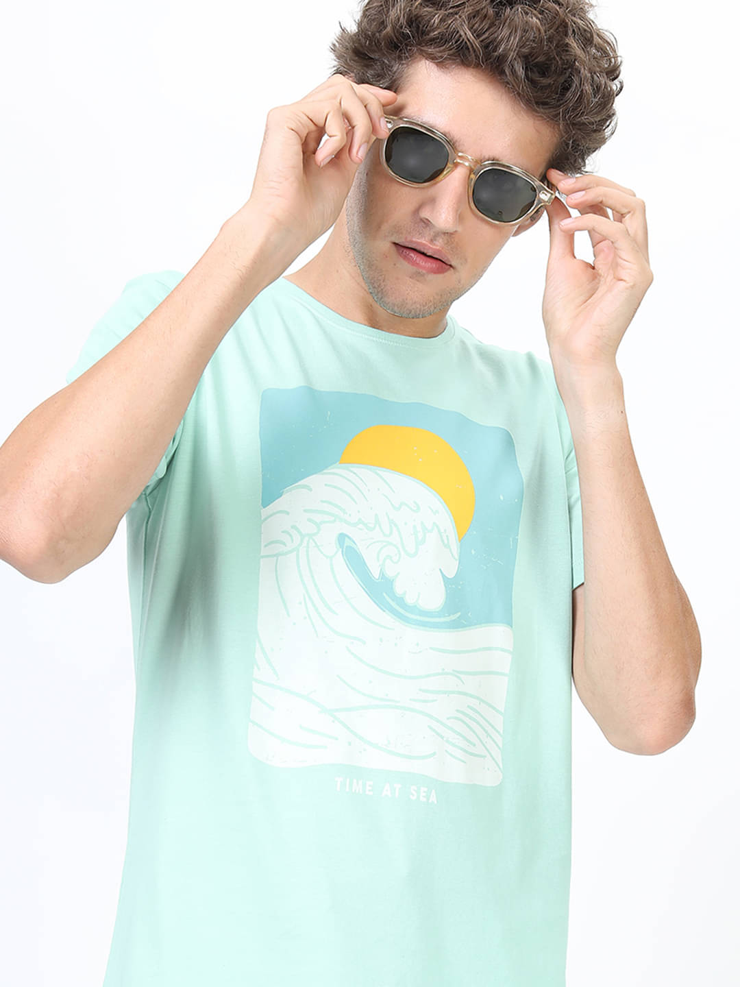     			Highlander Men 100% Cotton Slim Fit Printed T-Shirt ( Multicolor )