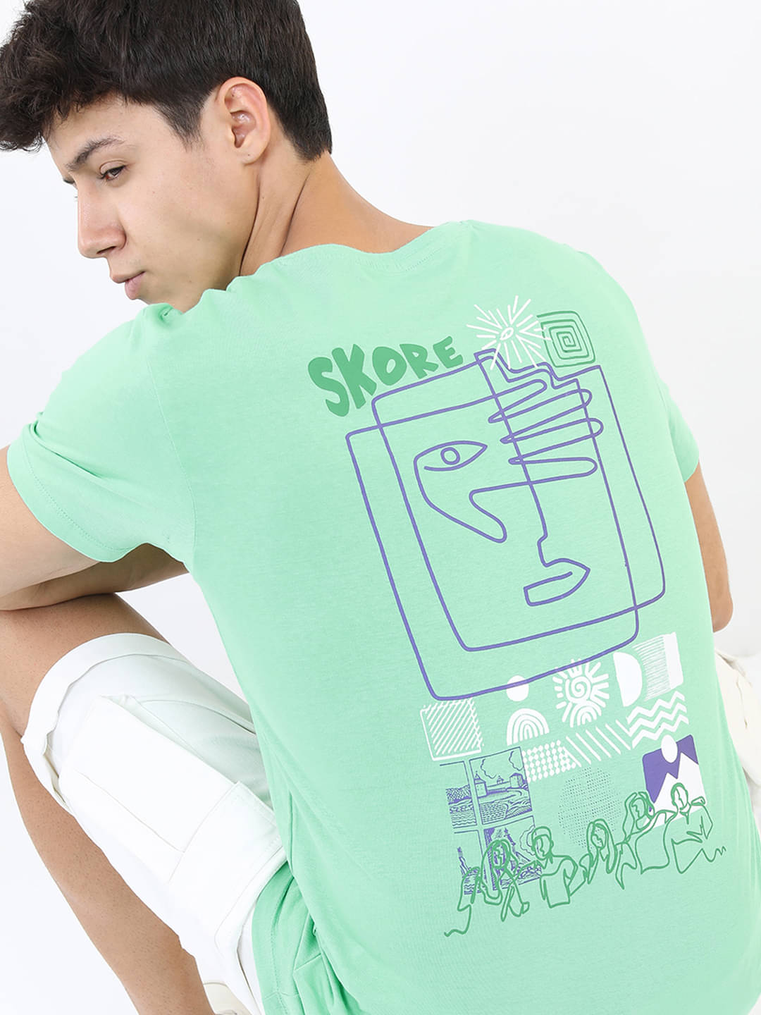     			Highlander Men 100% Cotton Slim Fit Printed T-Shirt ( Green )