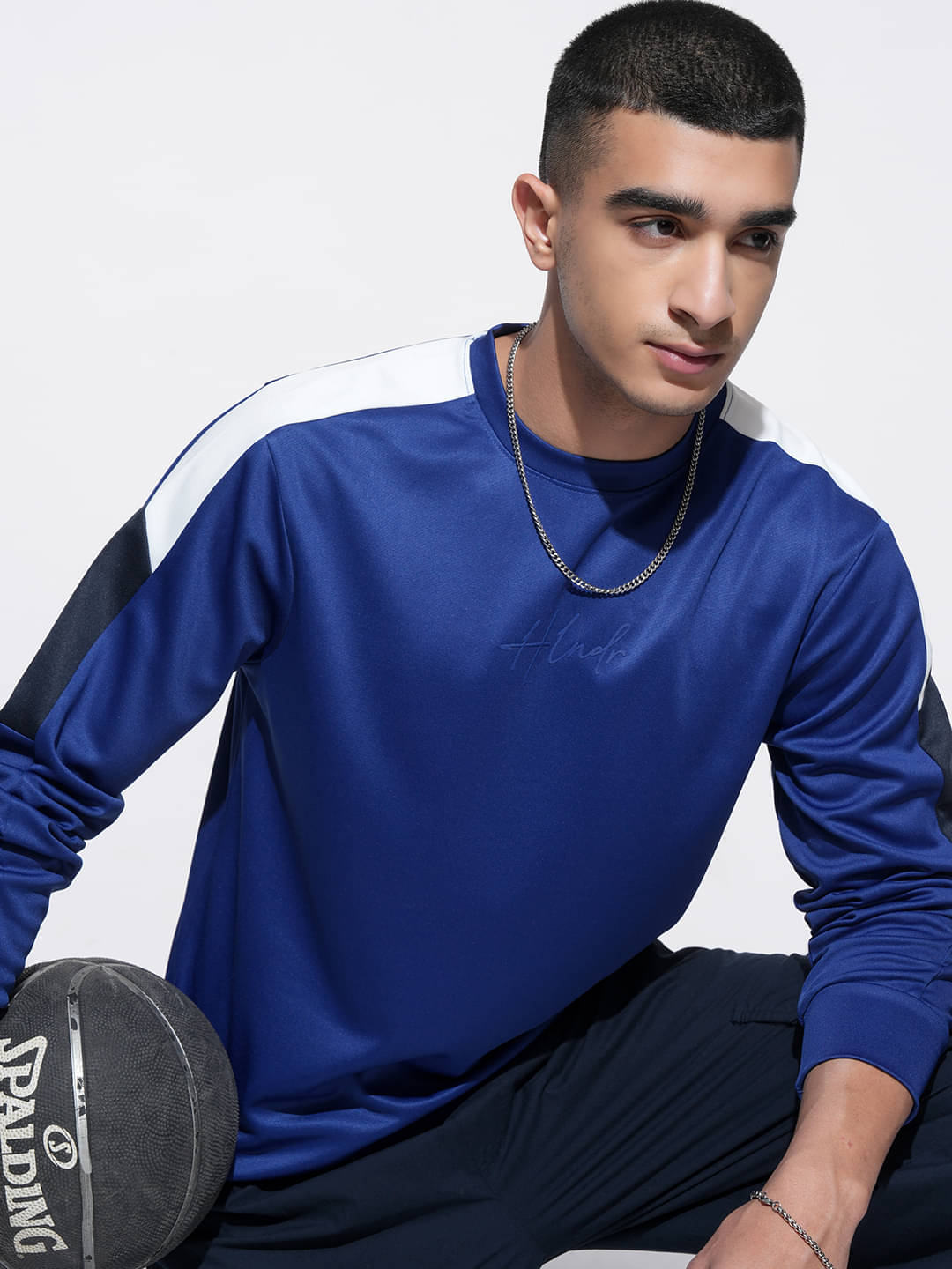Highlander Men Polyester Relaxed Fit Colorblock T-Shirt ( Blue ) Highlander Men Polyester Relaxed Fit Colorblock T-Shirt ( Blue )