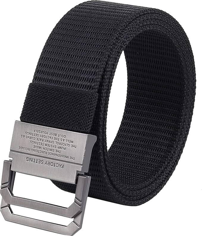 JDL - Black Nylon Men's Casual Belt ( Pack of 1 )     			JDL - Black Nylon Men's Casual Belt ( Pack of 1 )