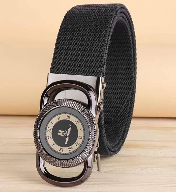     			JDL - Black Nylon Men's Casual Belt ( Pack of 1 )