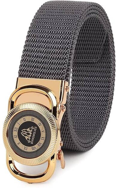 JDL - Gray Nylon Men's Casual Belt ( Pack of 1 )     			JDL - Gray Nylon Men's Casual Belt ( Pack of 1 )