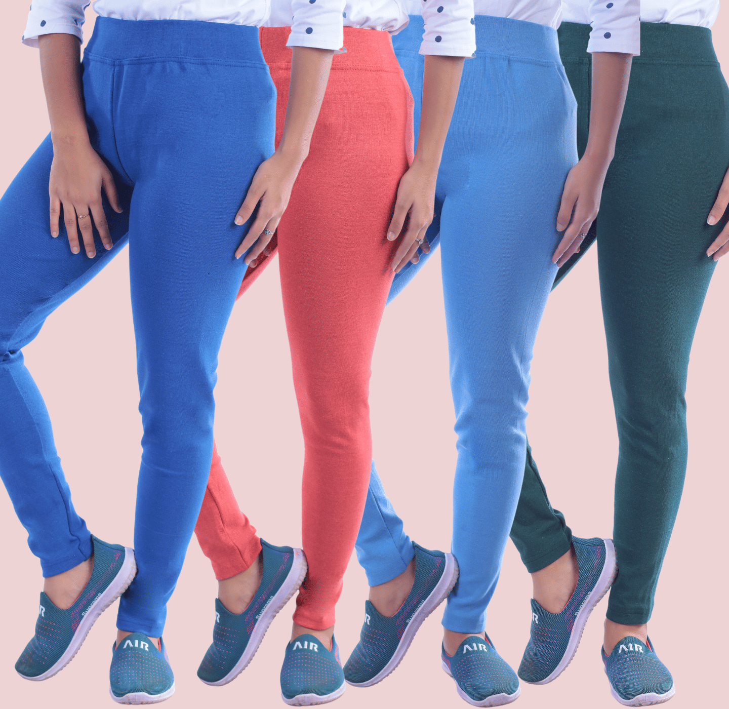     			KARARO Women Cotton Blend Skinny Fit Jegging