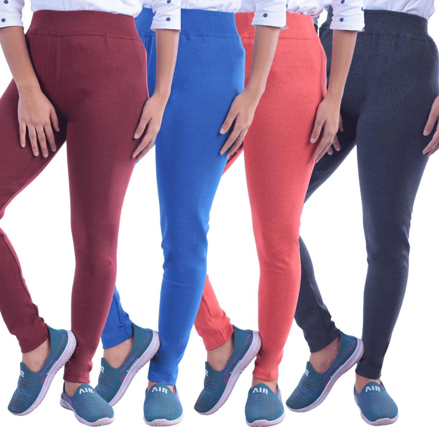     			KARARO Women Cotton Blend Skinny Fit Jegging