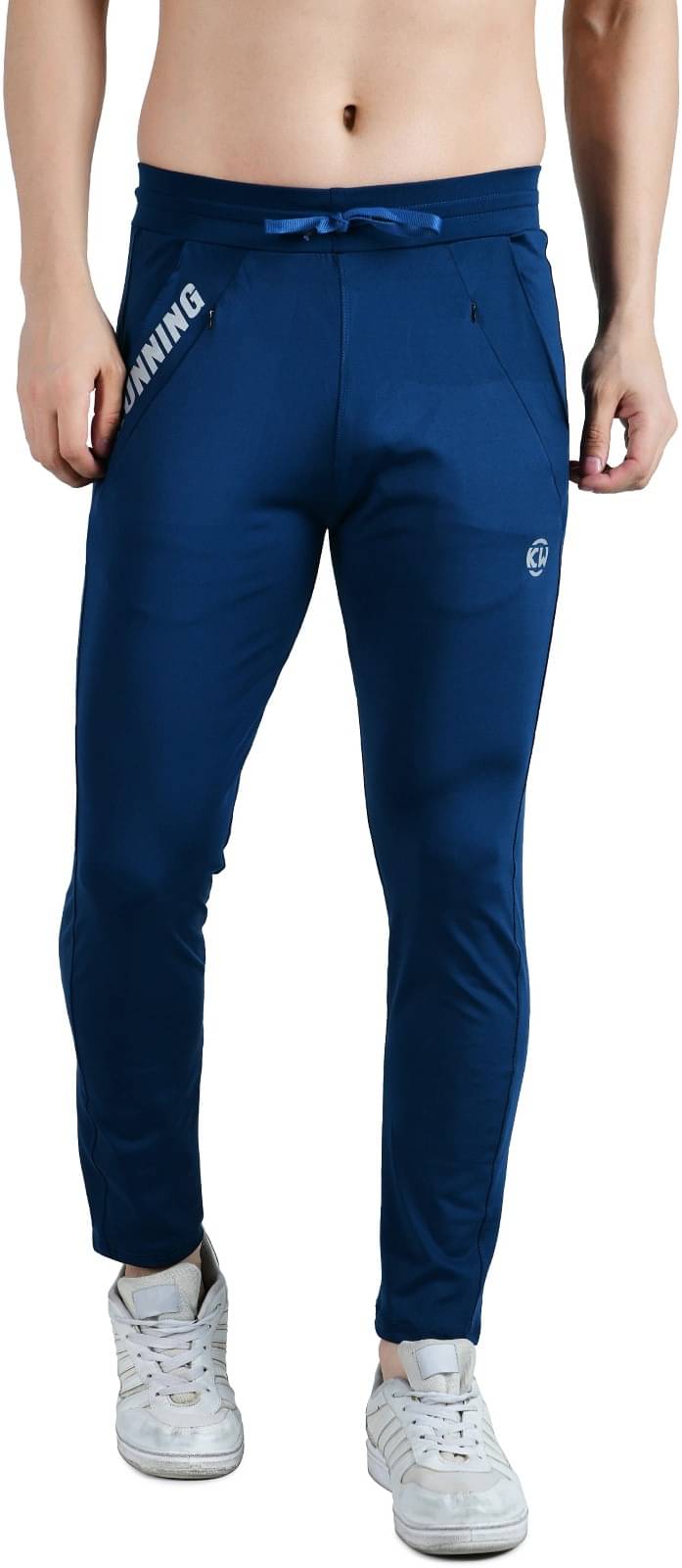     			KWINGS Blue Lycra Men's Trackpants ( Pack of 1 )
