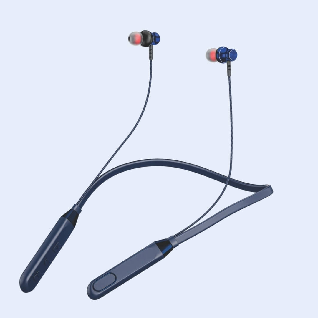 TecSox Spark411 Bluetooth Neckband | 30H Playtime | Deep Bass | Blue     			TecSox Spark411 Bluetooth Neckband | 30H Playtime | Deep Bass | Blue