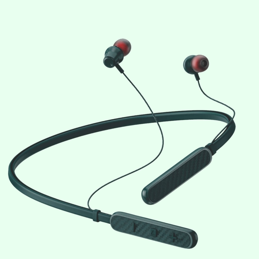 Tecsox In-the-ear Bluetooth Headset with Upto 30h Talktime Deep Bass - Green Tecsox In-the-ear Bluetooth Headset with Upto 30h Talktime Deep Bass - Green