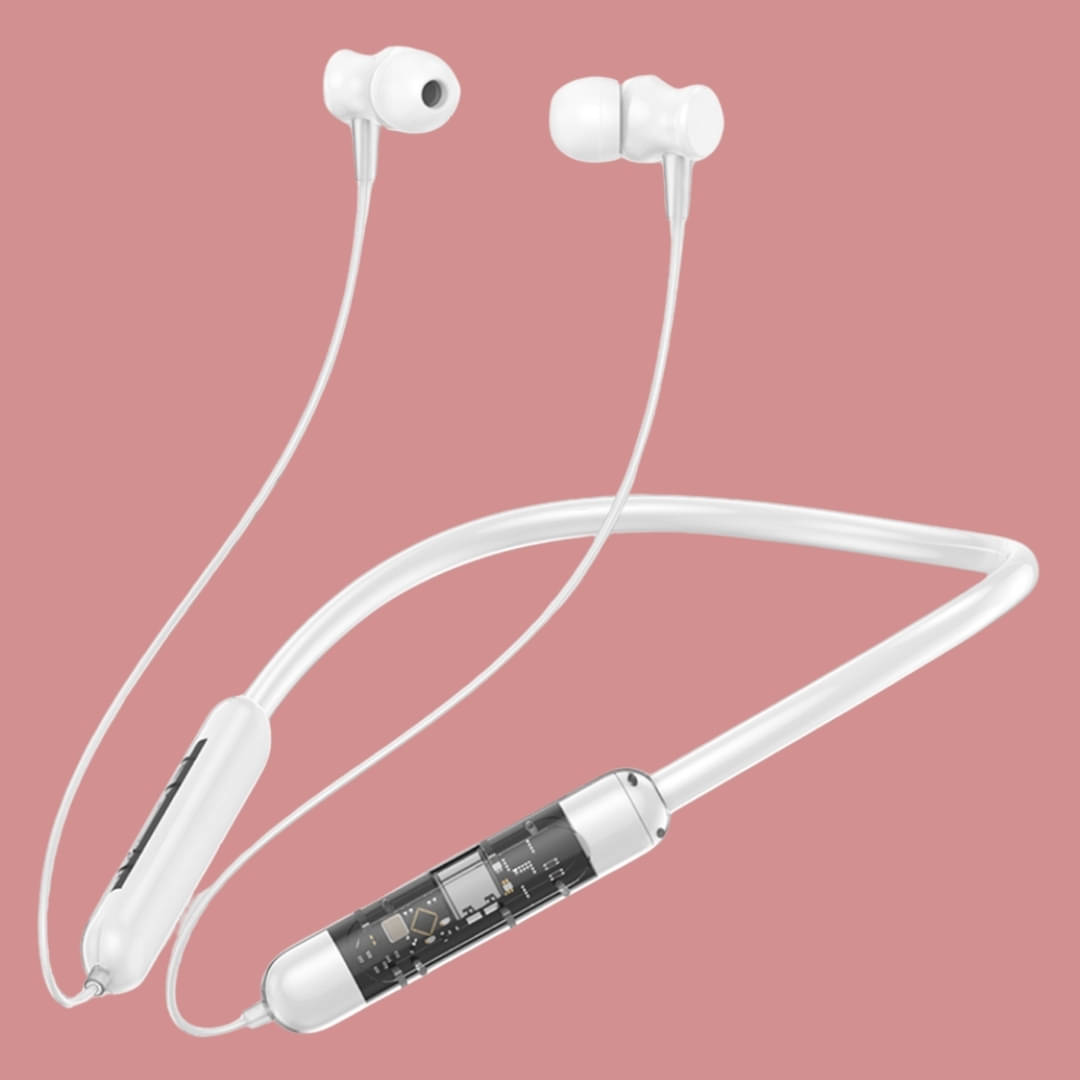 TecSox Verve300 Bluetooth Neckband | 30H Playtime | Deep Bass | White TecSox Verve300 Bluetooth Neckband | 30H Playtime | Deep Bass | White
