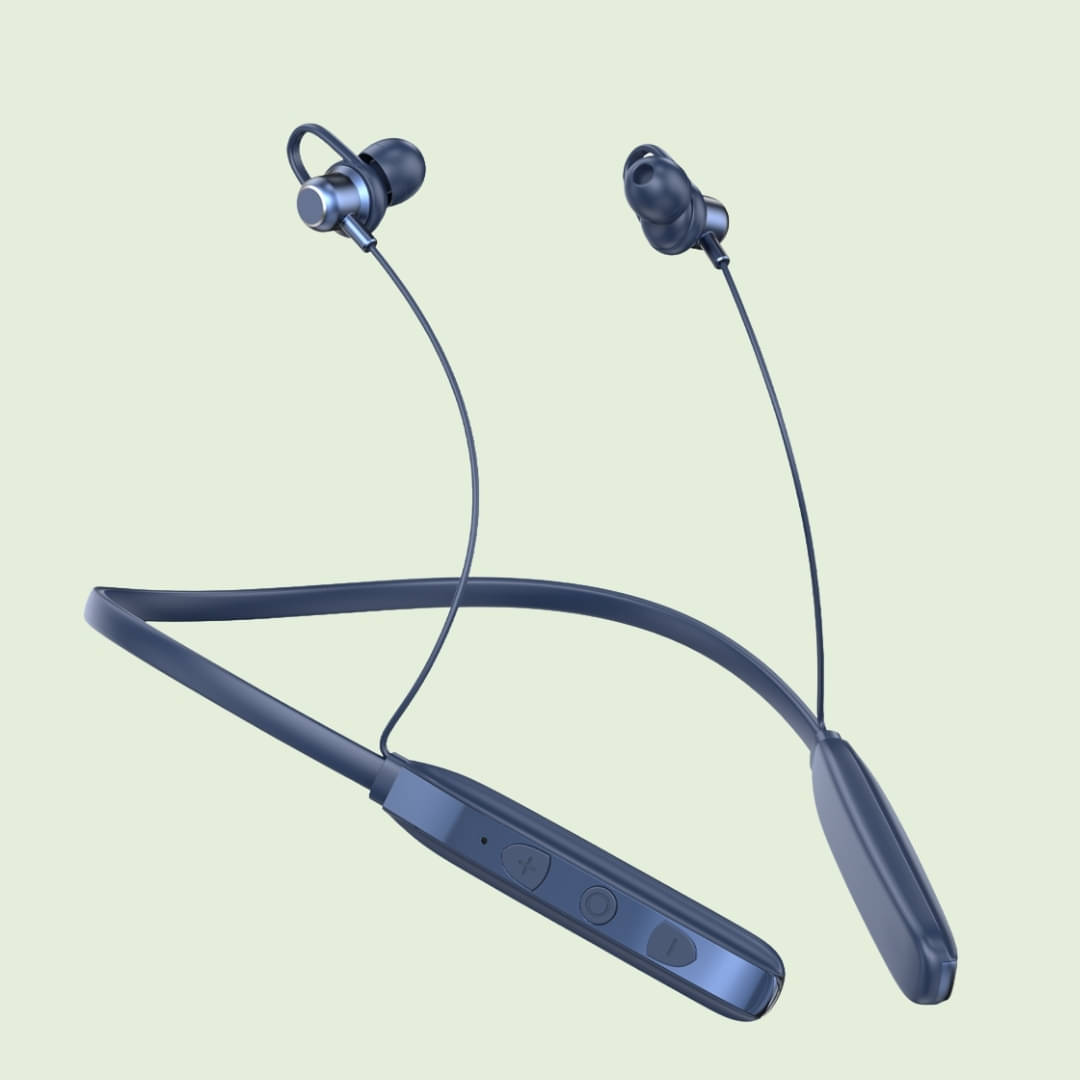 Tecsox In-the-ear Bluetooth Headset with Upto 30h Talktime Deep Bass - Blue Tecsox In-the-ear Bluetooth Headset with Upto 30h Talktime Deep Bass - Blue