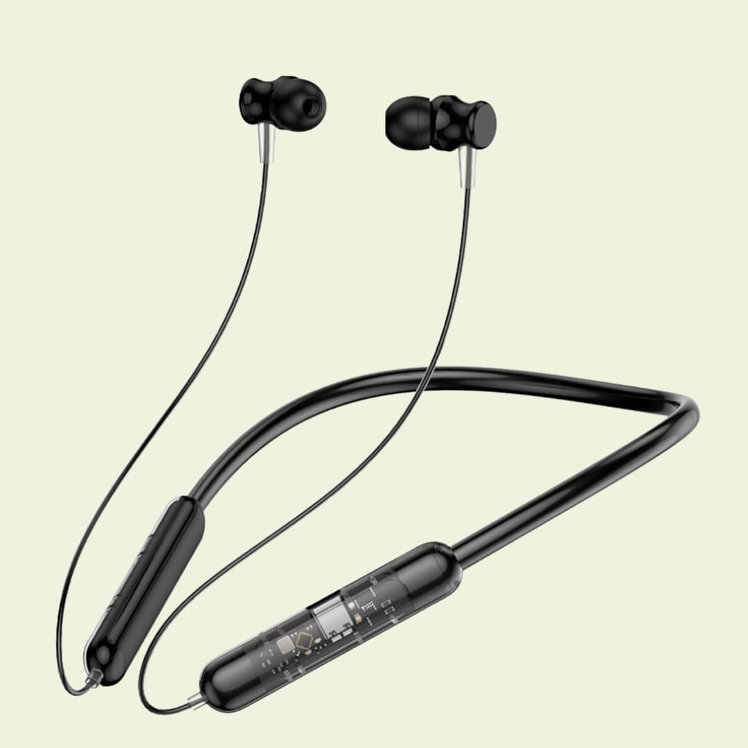 TecSox Verve300 Bluetooth Neckband | 30H Playtime | Deep Bass | Black TecSox Verve300 Bluetooth Neckband | 30H Playtime | Deep Bass | Black